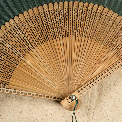 Bamboo Silk Handcrafted Fan