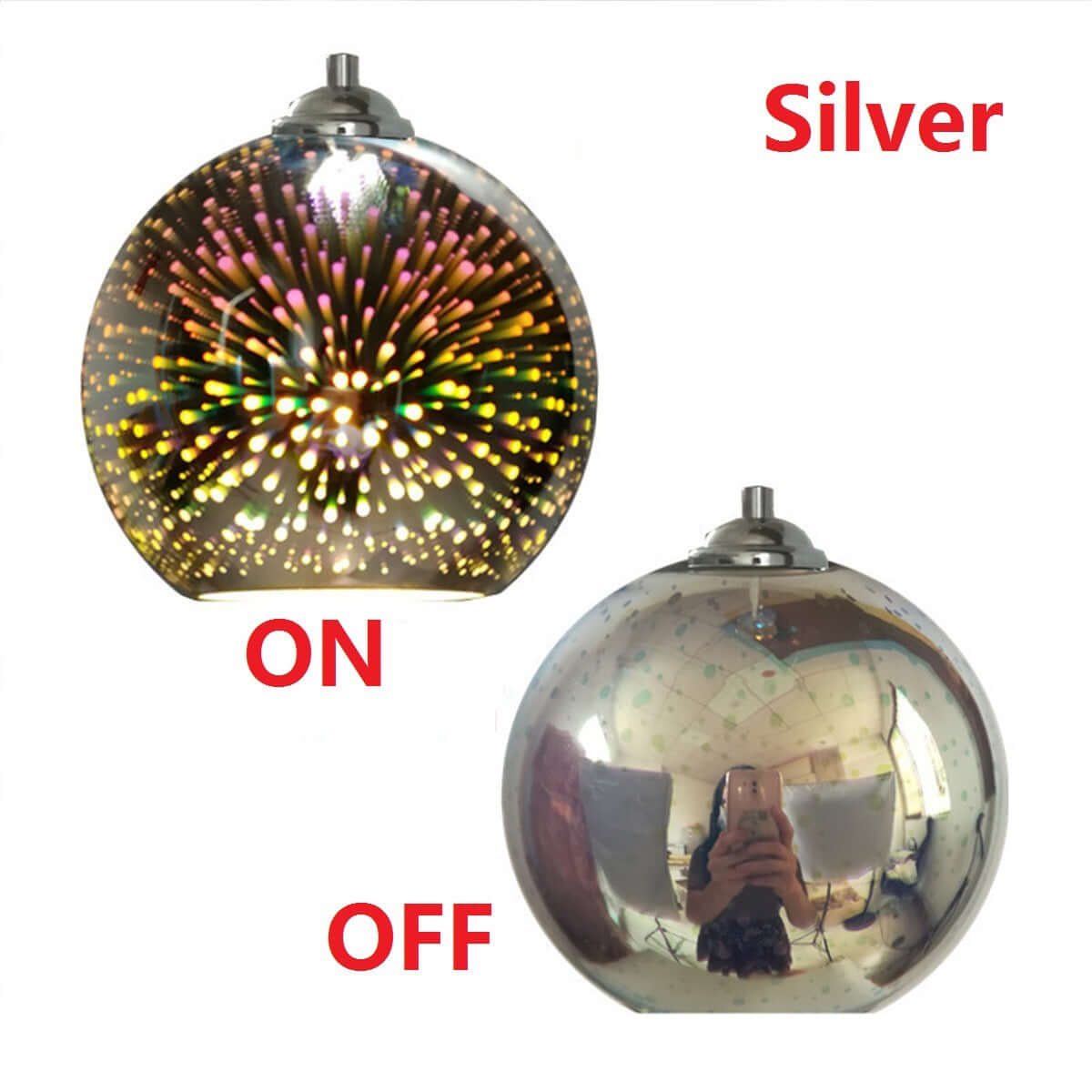 Colourful 3D Sphere Glass Chandelier – Creative Lighting Fixture