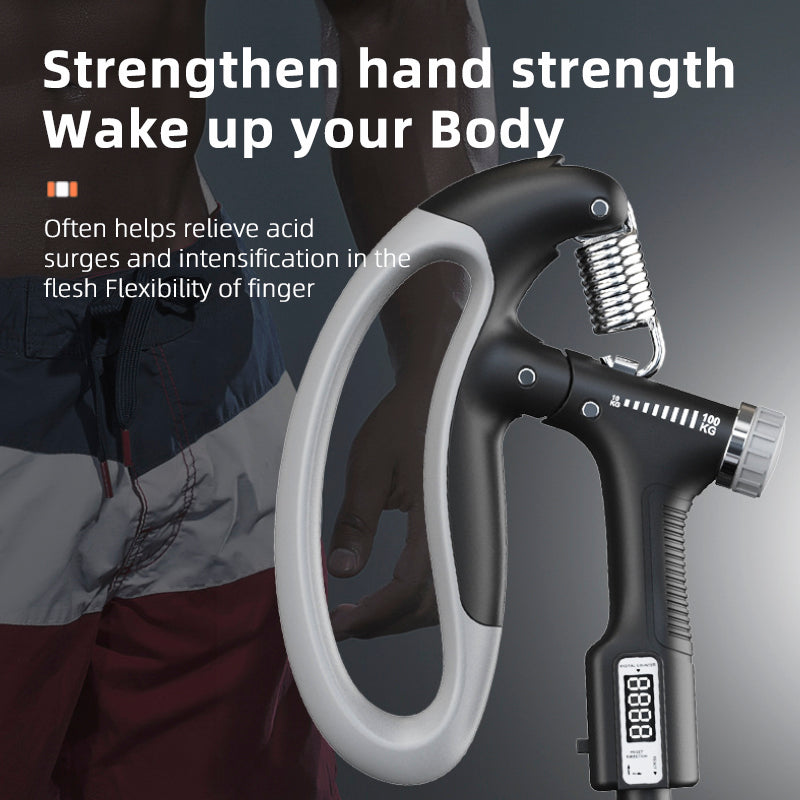 Adjustable Grip Strengthener with Counter