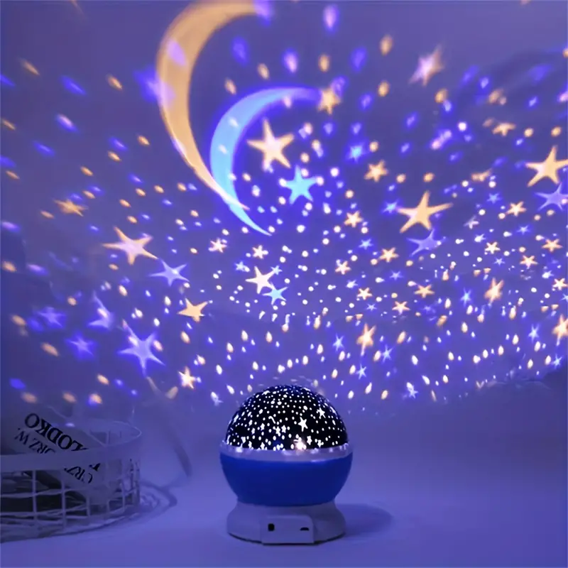 Relaxing Ambient Light Projector for Home – Starry Night Design
