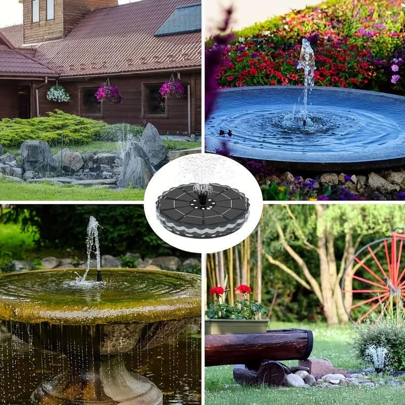 Colorful Solar Powered Fountain Pump