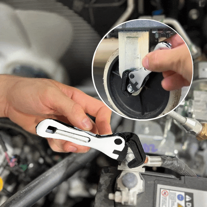 Compact Precision Ratchet Tool | 11 cm Adjustable Grip & Bit Holder