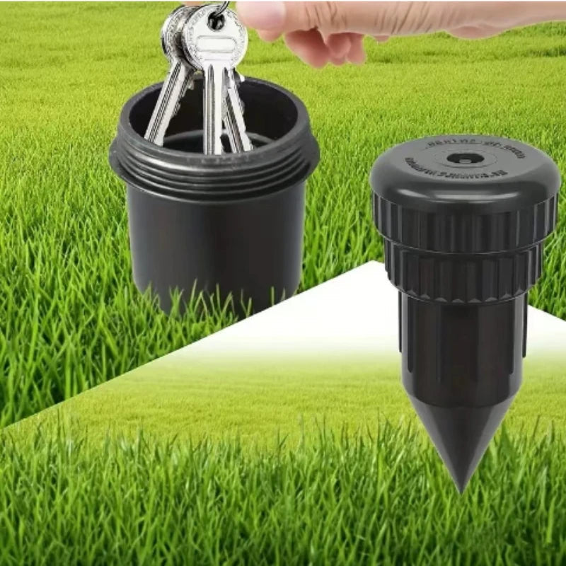 Underground Key Safe with Realistic Sprinkler Design for Gardens