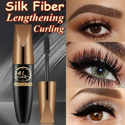 Waterproof Silk Fiber Mascara for Ultimate Length & Volume