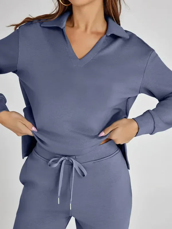 Cozy Hoodie Set in Violet | Stylish and Comfortable Lounge Wear