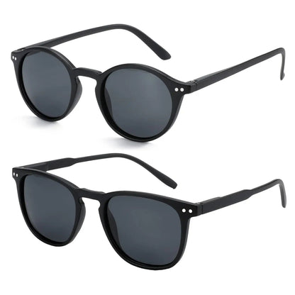 Unisex Round Polarized Sunglasses in Vintage Retro Style