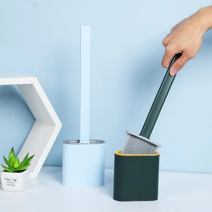 Suction Cup Toilet Brush – Easy Cleaning with Hygienic Silicone Design