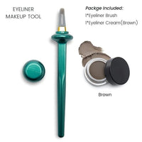 Green Pencil and Eyeliner Brown