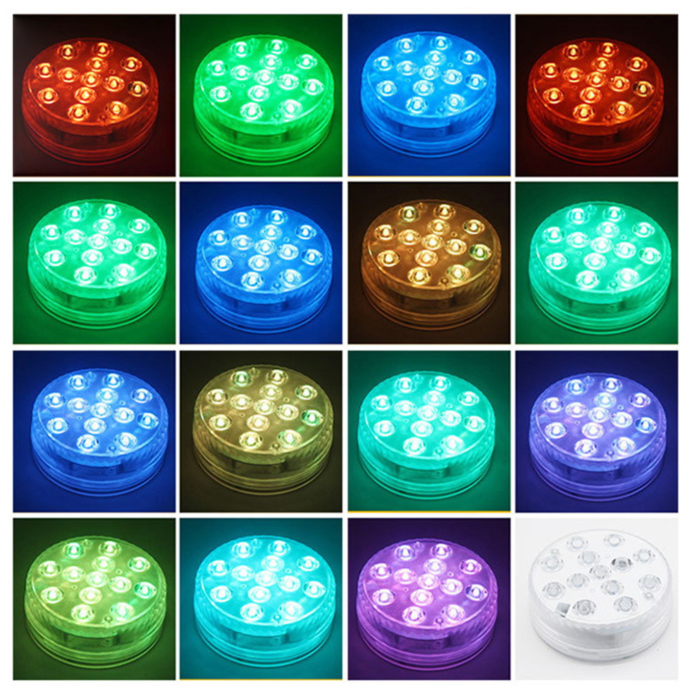Remote-Controlled Underwater LED Light – RGB Multicolor Pool Lighting for Bathrooms and Ponds
