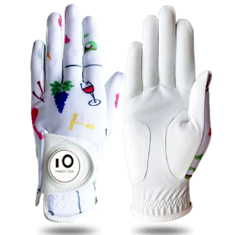 Women's Golf Gloves with Print Design