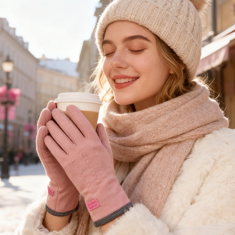 Keep Warm with Touchscreen-Compatible Winter Gloves for Anytime Use