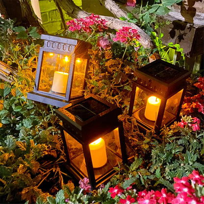 Outdoor Solar Lantern | LED Candle Light | Waterproof IP44 | Perfect for Garden & Patio