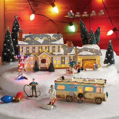 Christmas Village Ceramic Set Inspired by National Lampoon's Vacation