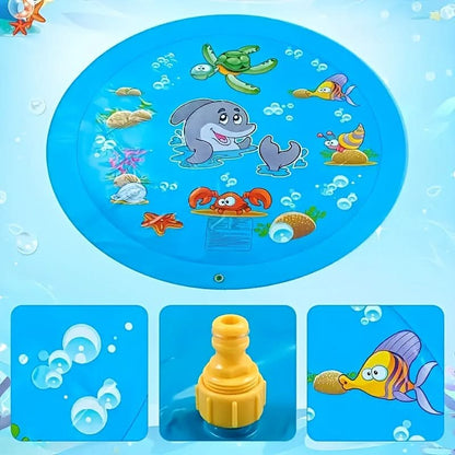 Large Water Play Mat for Fun Splashing Activities
