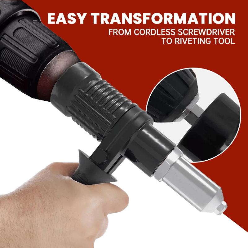 Transform Your Drill: 14mm Hex Rivet Adapter for Effortless Work
