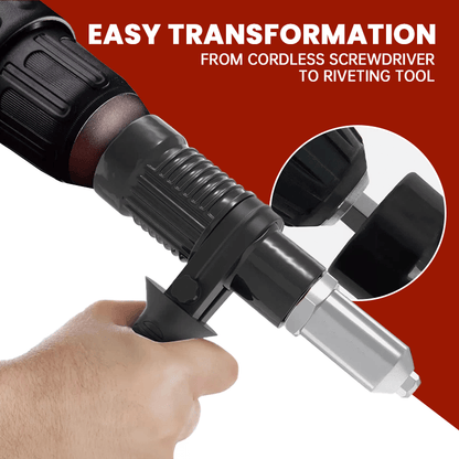 Transform Your Drill: 14mm Hex Rivet Adapter for Effortless Work