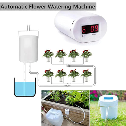 Smart Automatic Irrigation System with 2-16 Drippers – USB Rechargeable