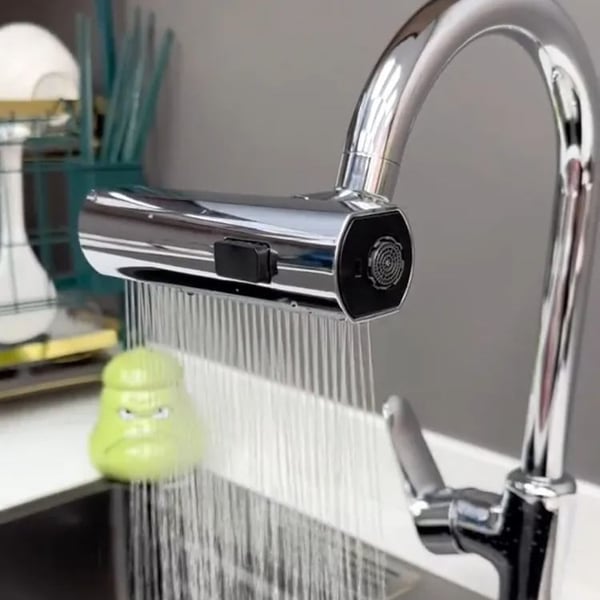 Elegant Pull-Down Kitchen Faucet for Effortless Cleaning
