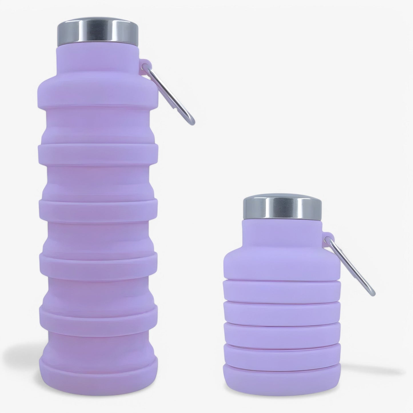 Collapsible Silicone Water Bottle - 500 ml - Black