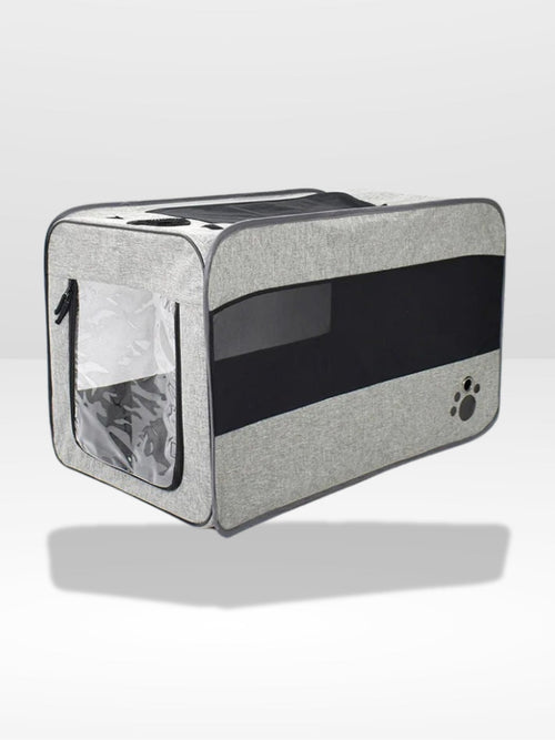 Portable and Secure Dog Travel Crate for Car Use
