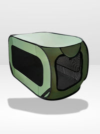 Khaki Green Dog Cage