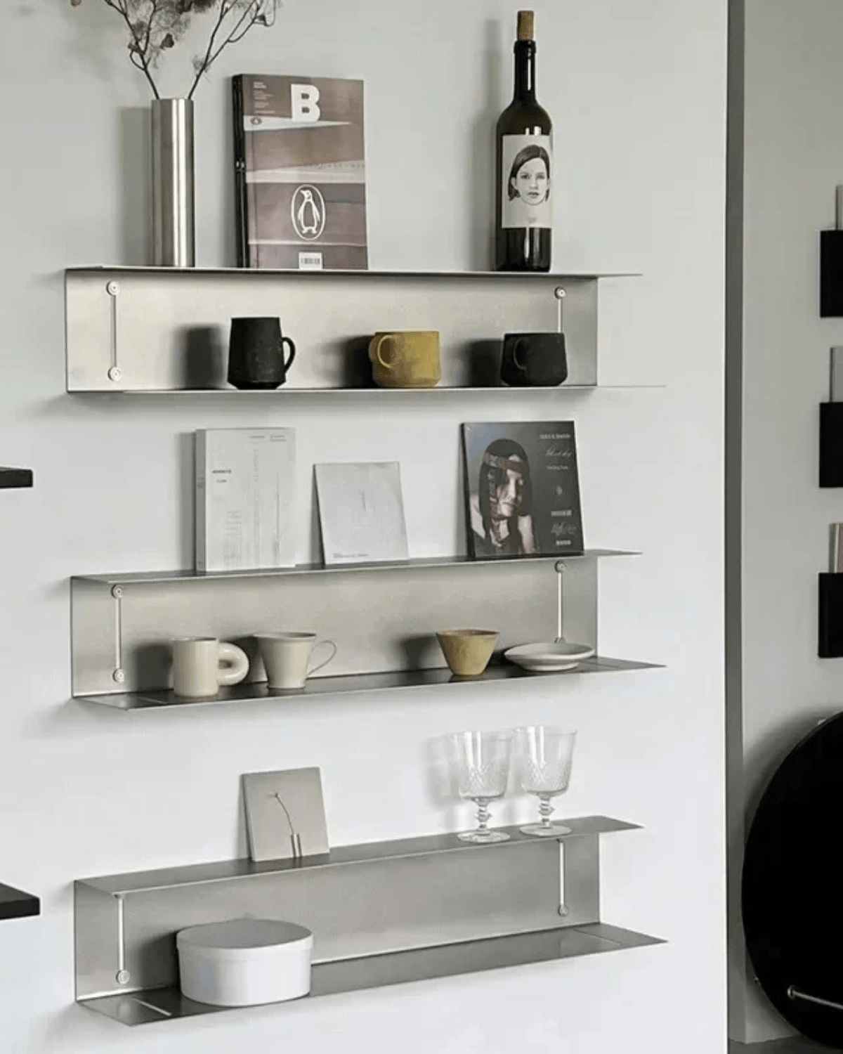 Stainless Steel Wall Shelf – Stylish and Modern Design