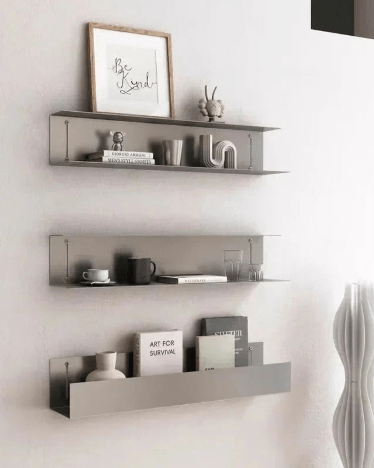 Stainless Steel Wall Shelf – Stylish and Modern Design