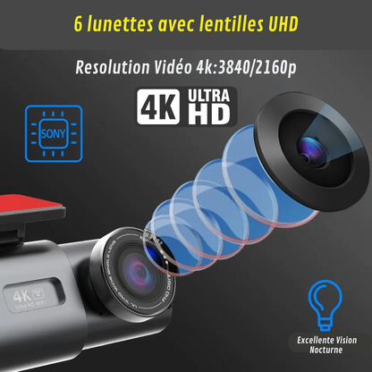 Car Dash Cam with 4K Ultra HD and Loop Recording Feature