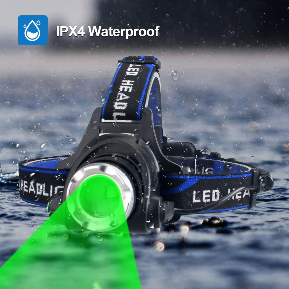 LED Headlamp for Stealth Hunting with UV Blood Detection