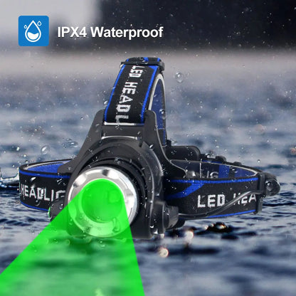 LED Headlamp for Stealth Hunting with UV Blood Detection