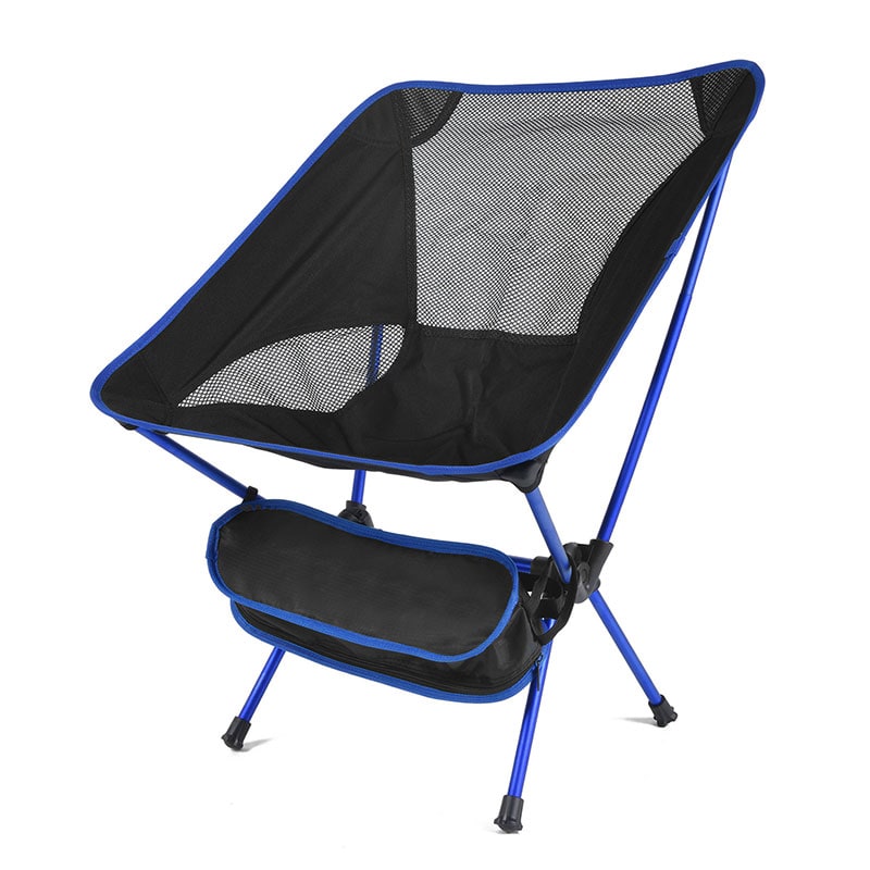 Portable Outdoor Lounge Chair with Durable Frame and Mesh Seating