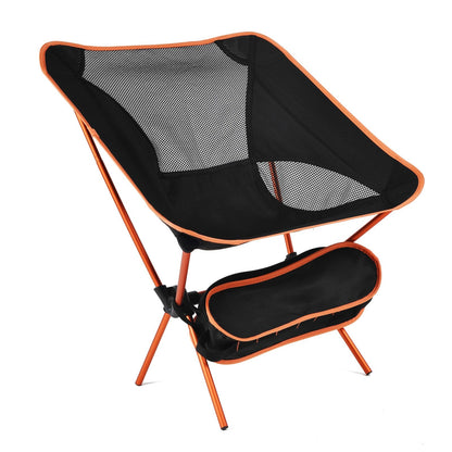 Portable Outdoor Lounge Chair with Durable Frame and Mesh Seating