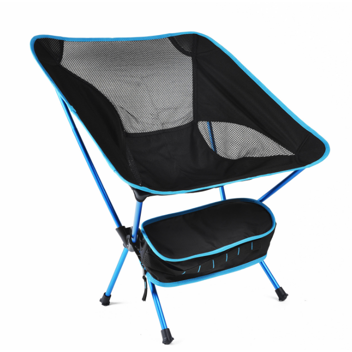 Portable Outdoor Lounge Chair with Durable Frame and Mesh Seating