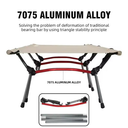 Folding Camping Cot with Dual Height – 150kg Weight Limit in the UK