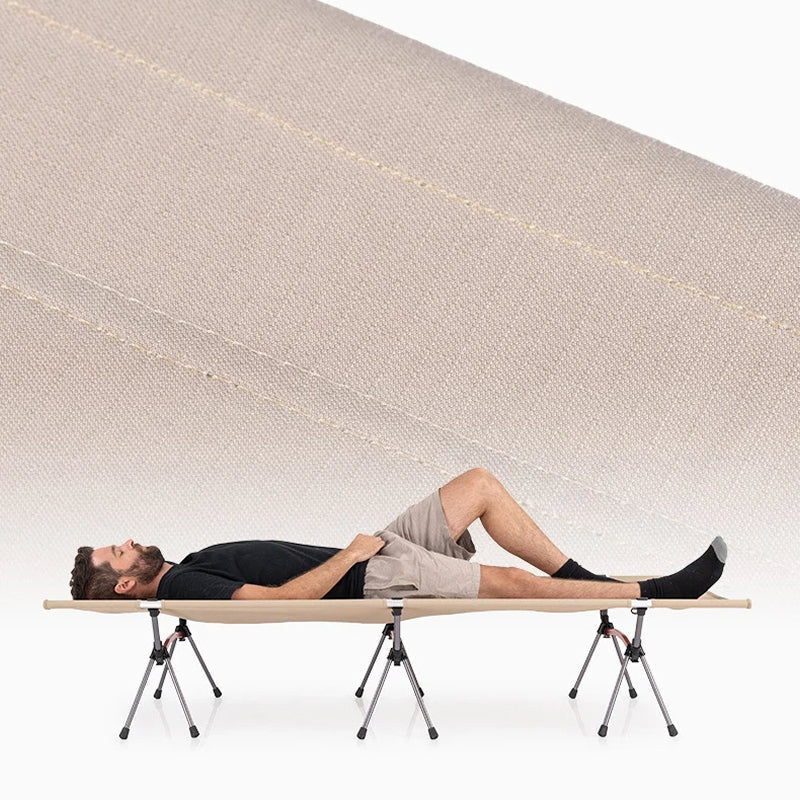 Folding Camping Cot with Dual Height – 150kg Weight Limit in the UK