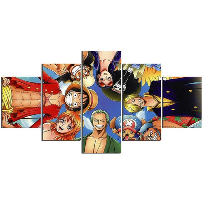 Set of 5 Luffy Adventure Wall Art for Anime Fans