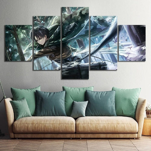 Stunning 5-Panel Anime Canvas Wall Art - Ideal for Any Room