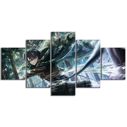 Stunning 5-Panel Anime Canvas Wall Art - Ideal for Any Room