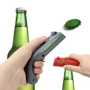 Cap-Launching Bottle Opener with 16-Meter Range