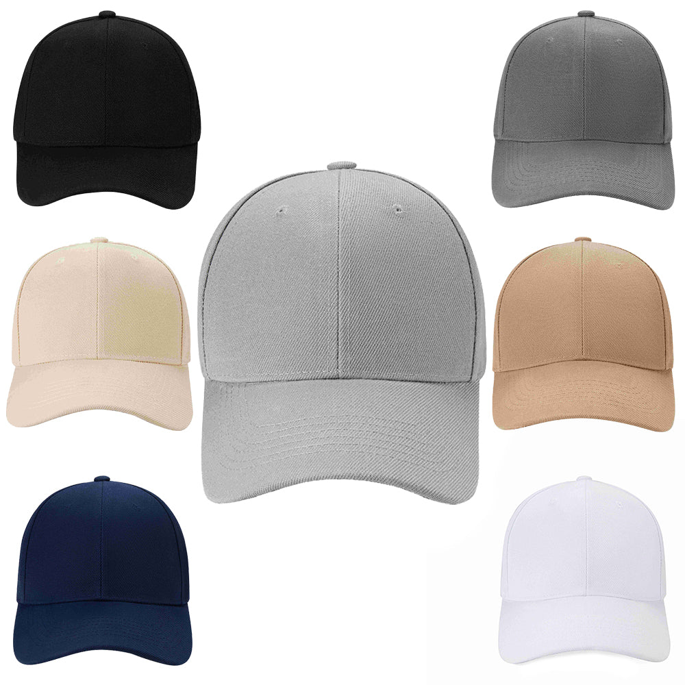 Solid Color Baseball Cap - Available in Various Colors