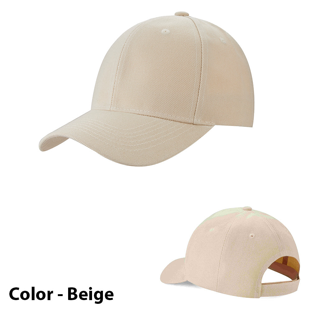 Solid Color Baseball Cap - Available in Various Colors