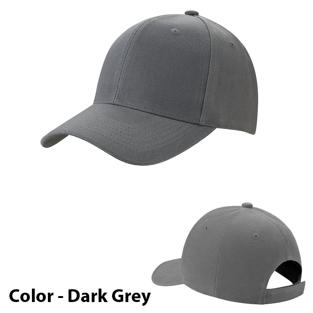 Solid Color Baseball Cap - Available in Various Colors