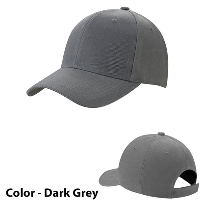 Solid Color Baseball Cap - Available in Various Colors