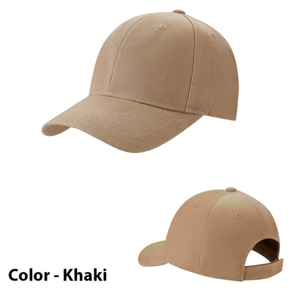 Solid Color Baseball Cap - Available in Various Colors