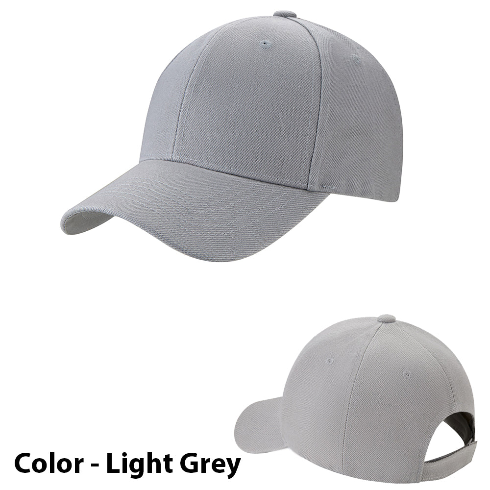 Solid Color Baseball Cap - Available in Various Colors