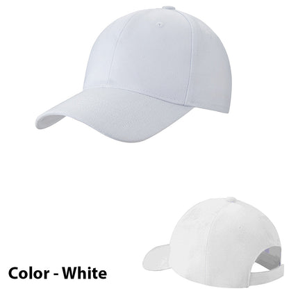 Solid Color Baseball Cap - Available in Various Colors