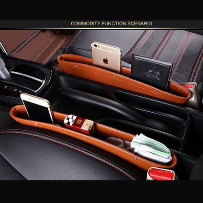 Smart Space Saver: Stylish Car Seat Organizer in Faux Leather