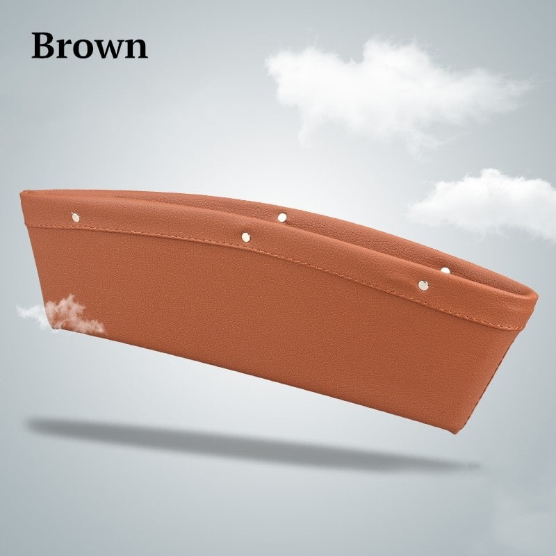 Smart Space Saver: Stylish Car Seat Organizer in Faux Leather
