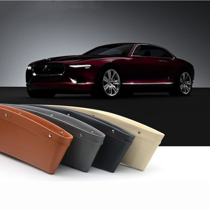 Smart Space Saver: Stylish Car Seat Organizer in Faux Leather