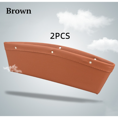 Smart Space Saver: Stylish Car Seat Organizer in Faux Leather